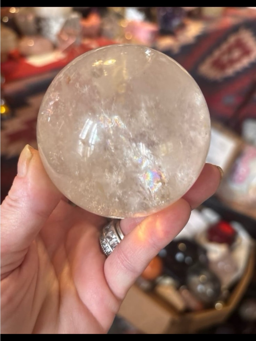 Clear Crystal Sphere - Picture 2 of 7